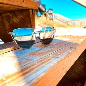 Cute sunglasses silver on silver